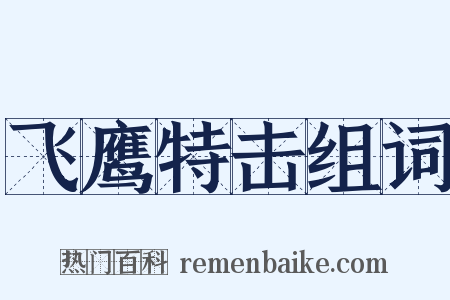 飞鹰特击组词是什么意思的图片
